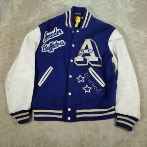 VTG Skookum Wool Leather Letterman Varsity Jacket Sz 42 Amador Buffaloes 60s CA